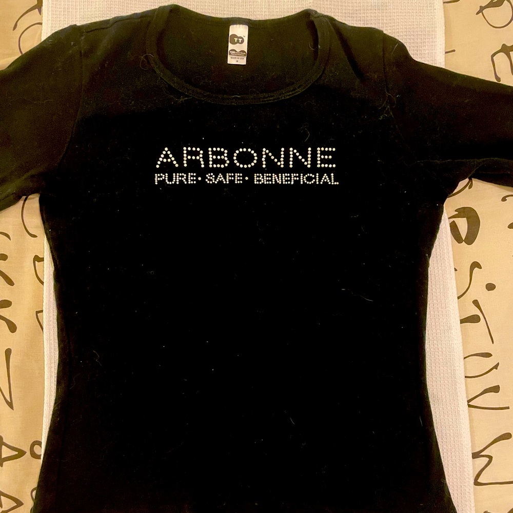 New Never Worn Arbonne Sequence-Studded Long sleeve T-shirt